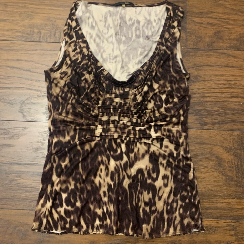 Y2K leopard print top